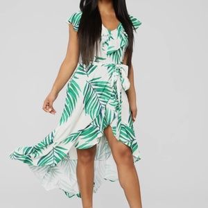 Brand New Tropical Midi Dress